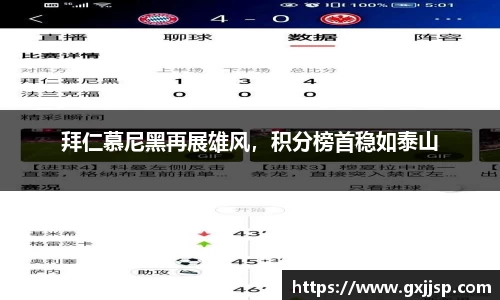 拜仁慕尼黑再展雄风，积分榜首稳如泰山