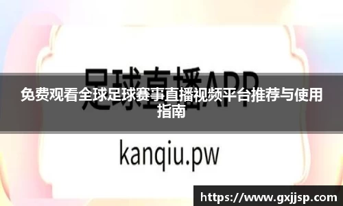 免费观看全球足球赛事直播视频平台推荐与使用指南